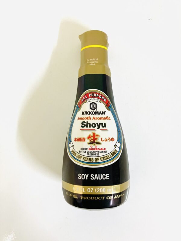 KIKKOMAN SMOOTH AROMATIC SOY SAUCE (NAMA SHOYU) 200ML