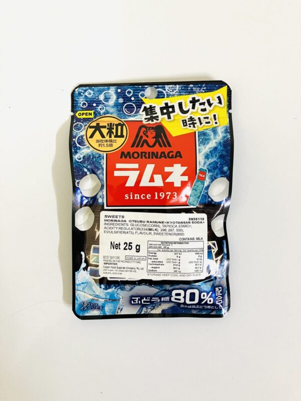 MORINAGA OTSUBU RAMUNE KYOTANSAN SODA  25G