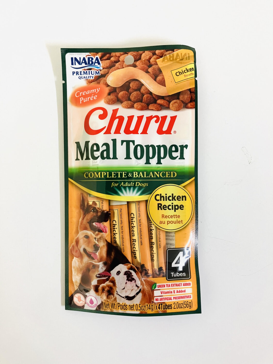 INABA DOG CHURU MEAL TOPPER (CHICKEN　RECIPE) 4P