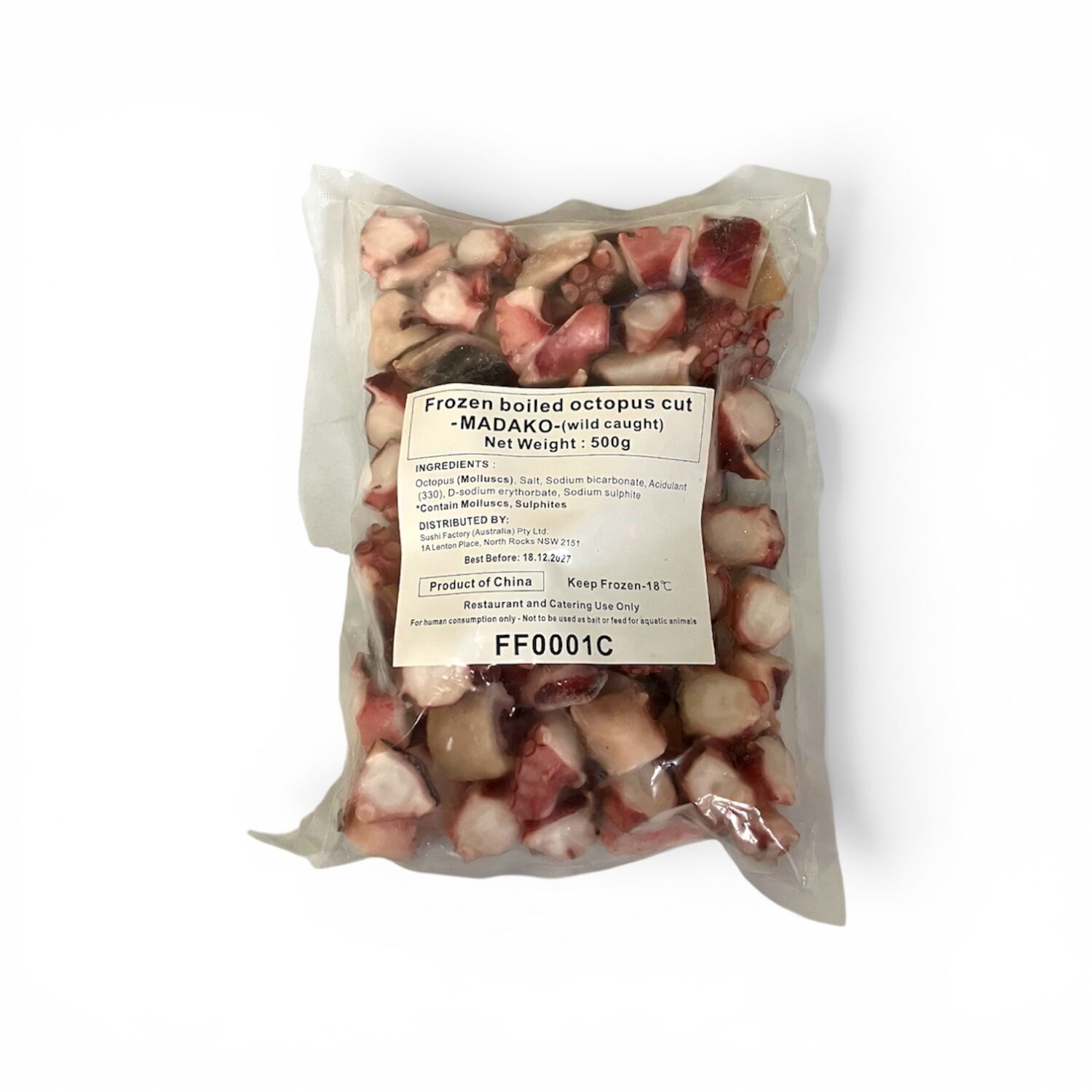 FROZEN AND BOILED OCTOPUS (TAKO BUTSU) 500g